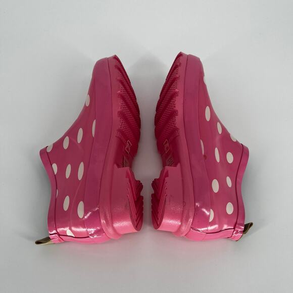 Journee Rainer Polka Dot Rain Booties Pink – Size 7.5 - Picture 8 of 13